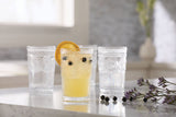 CANVAS Vintage Embossed Glass Tumbler Set, 4-pk