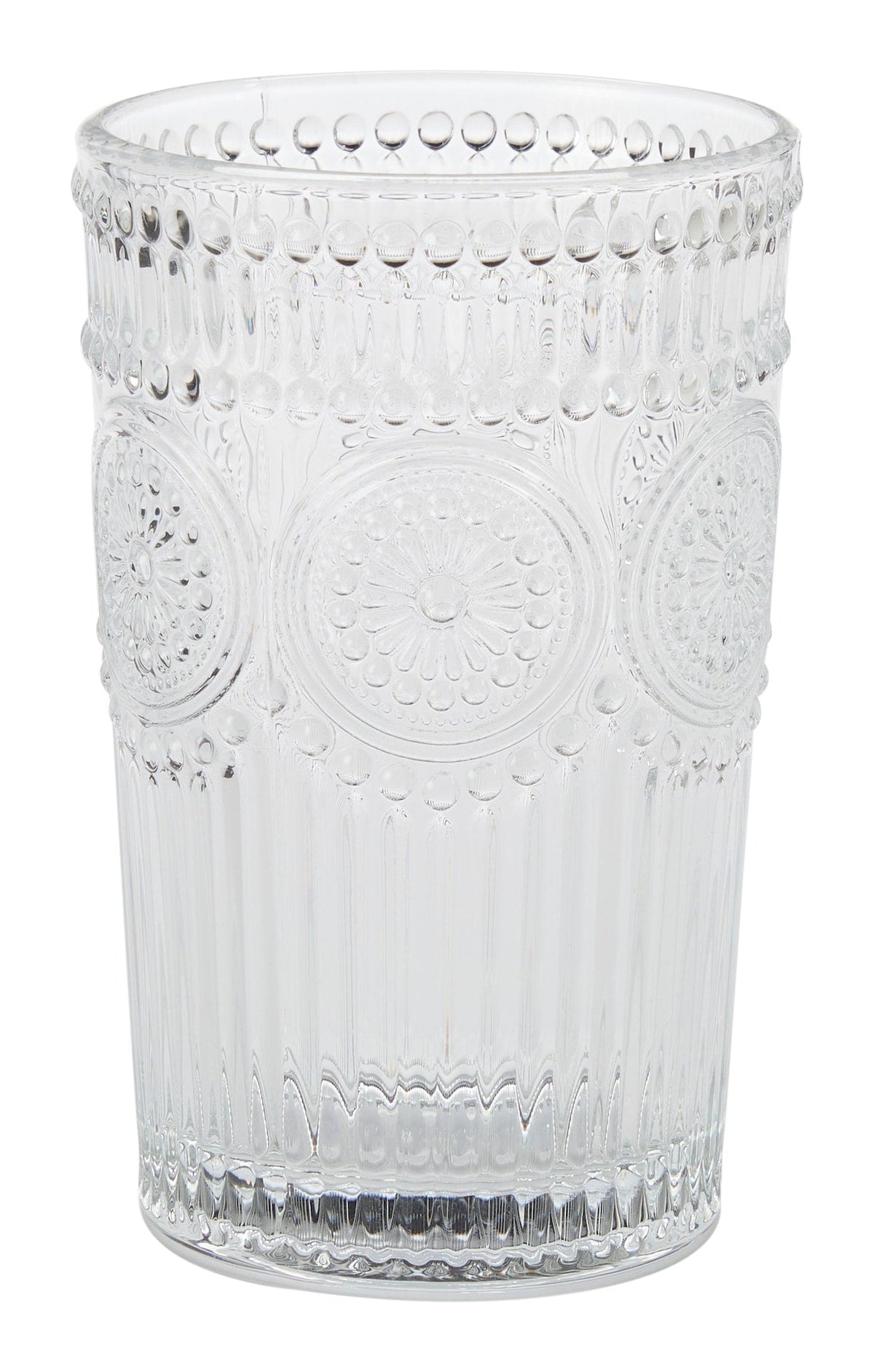 CANVAS Vintage Embossed Glass Tumbler Set, 4-pk