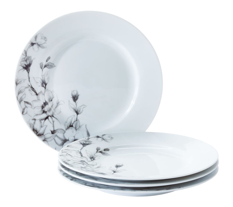 CANVAS Wild Rose Side Plate, 1-pc, White, Dishwasher & Microwave-Safe, W0