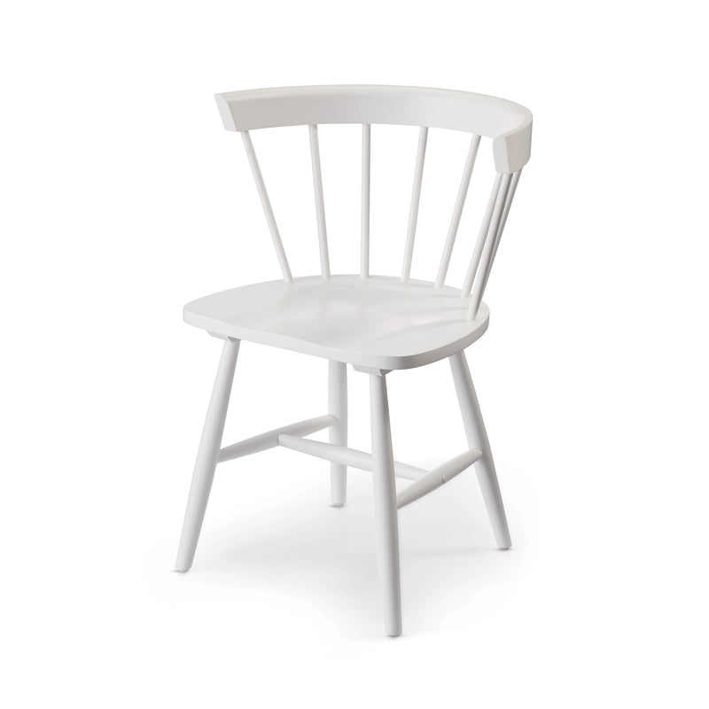 CANVAS Windsor Dining Chair, White F1