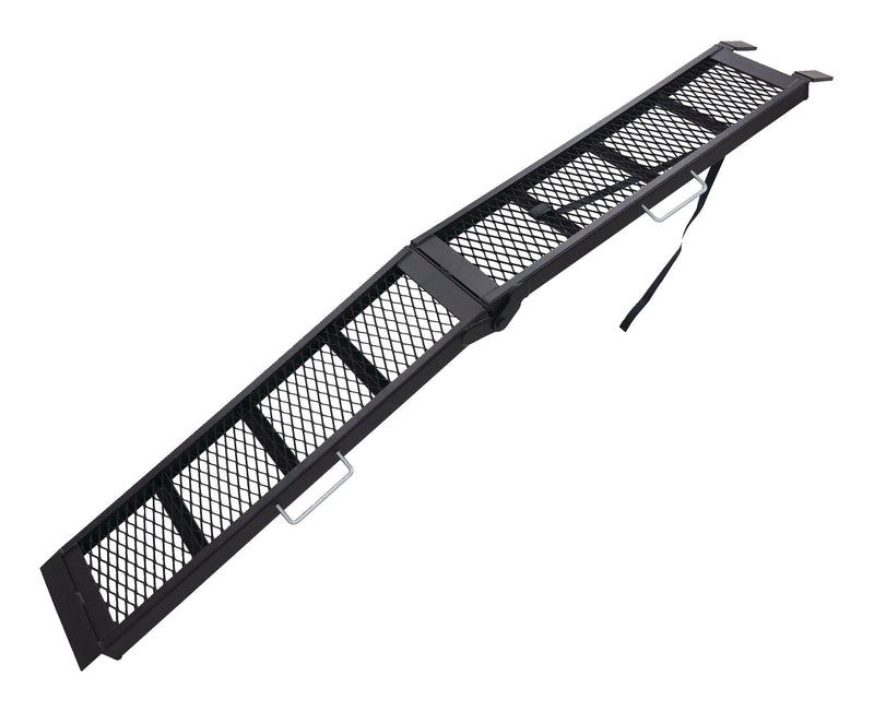 CargoMaster Power Sport Steel Mesh Centre Folding Loading Ramp, 80 x 11 in, Single Ramp O6
