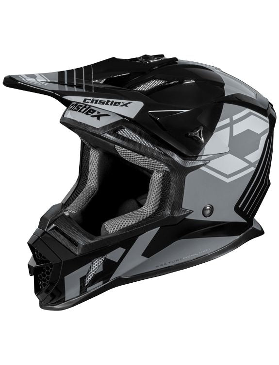 Castle X CX200 Sector MX Helmet, Grey V7