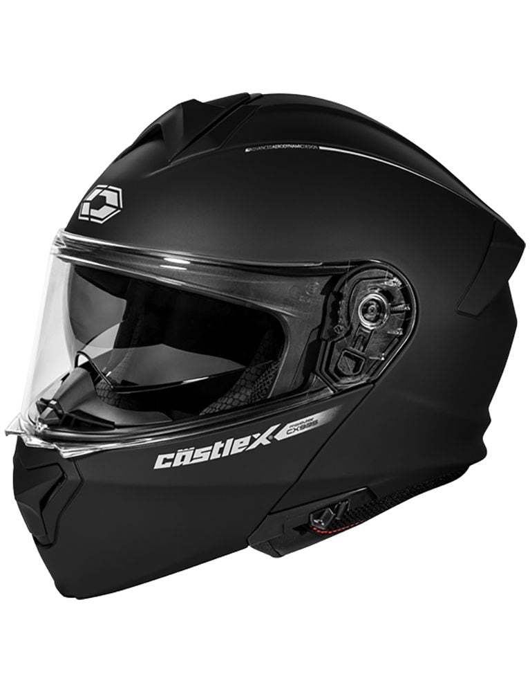Castle X CX935 Adult Full Face Modular Motorcycle Helmet, Matte Black K8