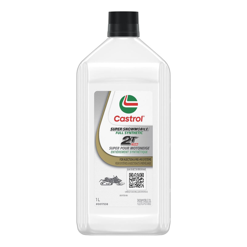 Castrol 2 Stroke Snowmobile Full Synthetic Oil Bottle L4