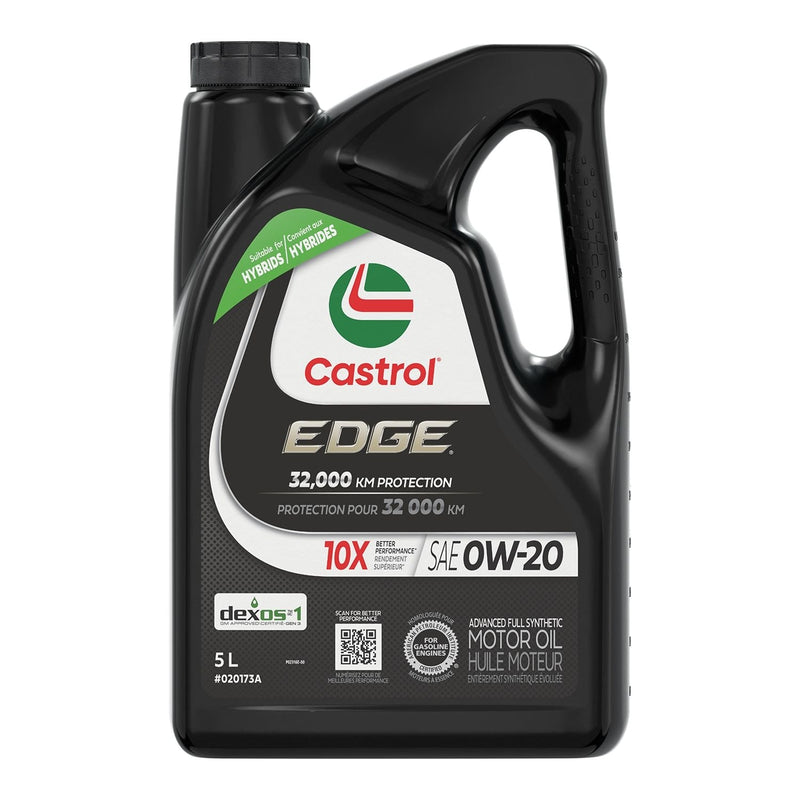 Castrol EDGE 0W20 Advanced Synthetic Engine/Motor Oil, 5-L Z6