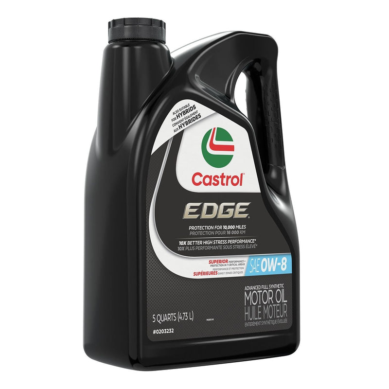 Castrol EDGE 0W8 Synthetic Motor Oil, 5-L E6