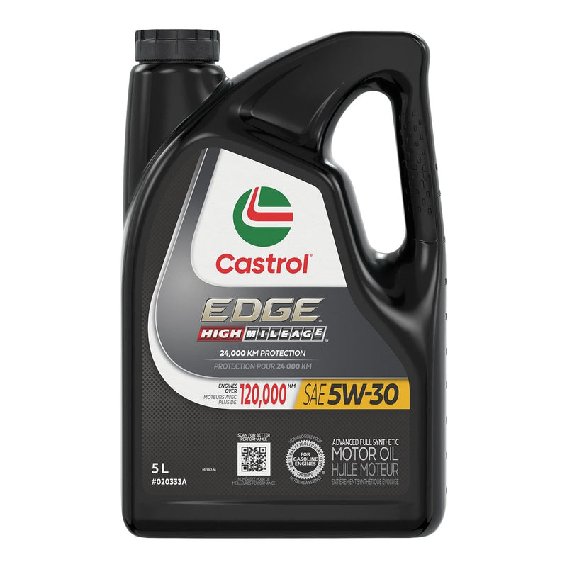 Castrol EDGE 5W30 High Mileage Synthetic Engine/Motor Oil, 5-L X4