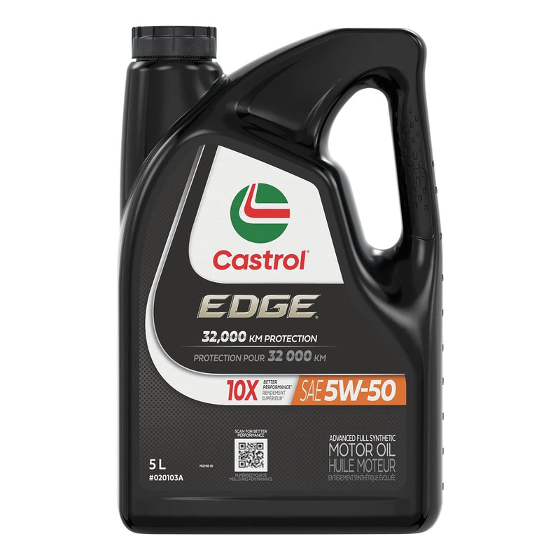 Castrol EDGE 5W50 Advanced Synthetic Engine/Motor Oil, 5-L D2
