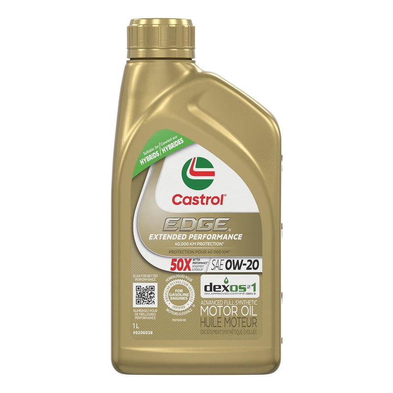 Castrol EDGE Extended Performance 0W20 Synthetic Engine/Motor Oil, 1-L P3