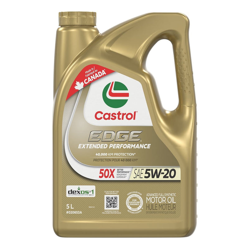 Castrol EDGE Extended Performance 5W20 Synthetic Engine/Motor Oil, 5-L M2