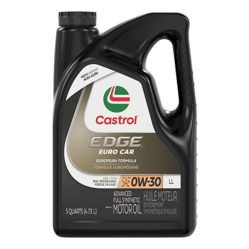 Castrol EDGE Synthetic Euro LL 0W30 Motor Oil, 4.73-L H5