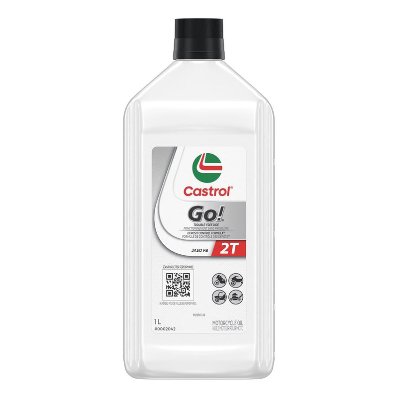 Castrol Go! 2-Stroke 2T Motorcycle Oil, 1-L V8