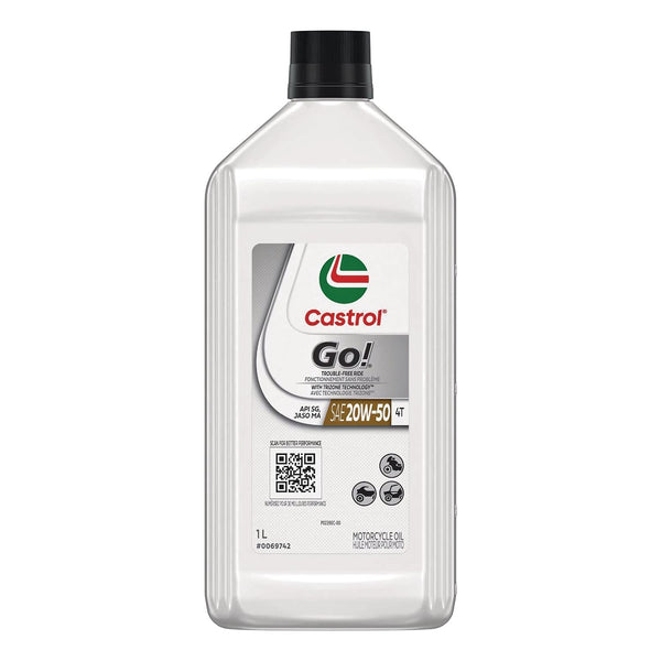 Castrol Go! 4-Stroke 4T Motorcycle Oil 20W50, 946-mL G2