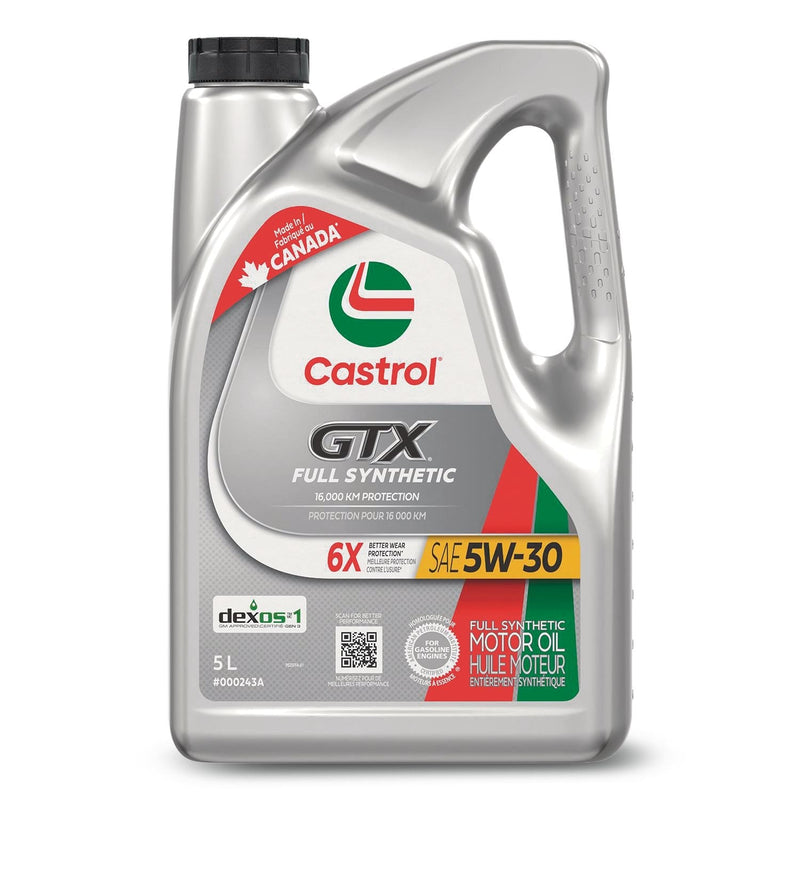 Castrol GTX Full Synthetic 5W30 Engine/Motor Oil, 5-L Jug C6