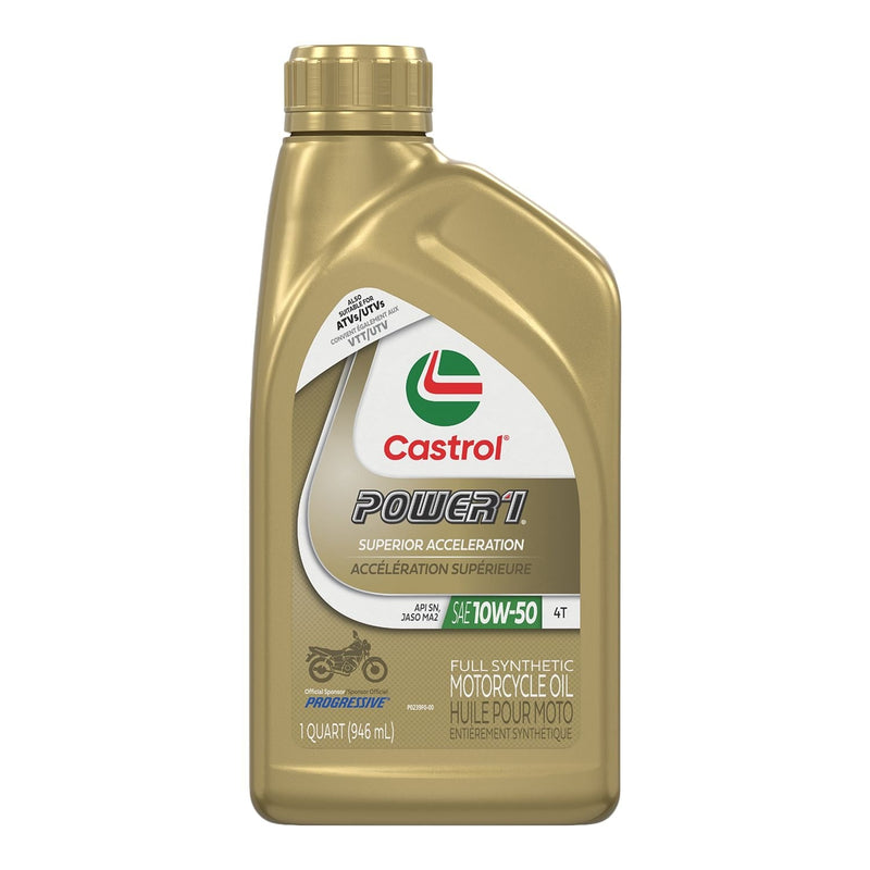 Castrol Power1 Motorcycle Oil 4T 10W50, 946-mL G6