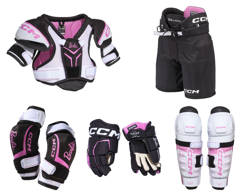 CCM Barbie Hockey Protective Kit, Youth, Assorted Sizes B1