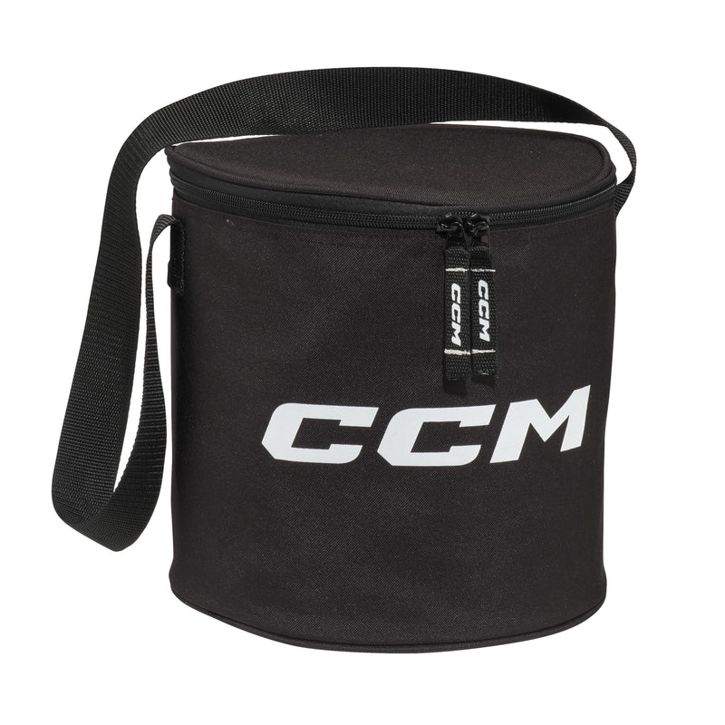 CCM Hockey Puck Bag, Black, 10-in W8