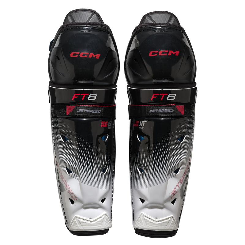 CCM Jetspeed FT8 Shin Guards, Junior, Assorted Sizes I3