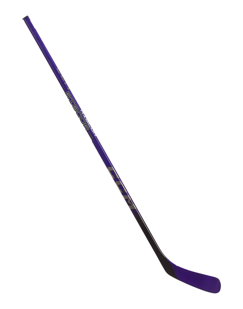 CCM Ribcor Prime Composite Hockey Stick, Youth, Purple/Black Z4