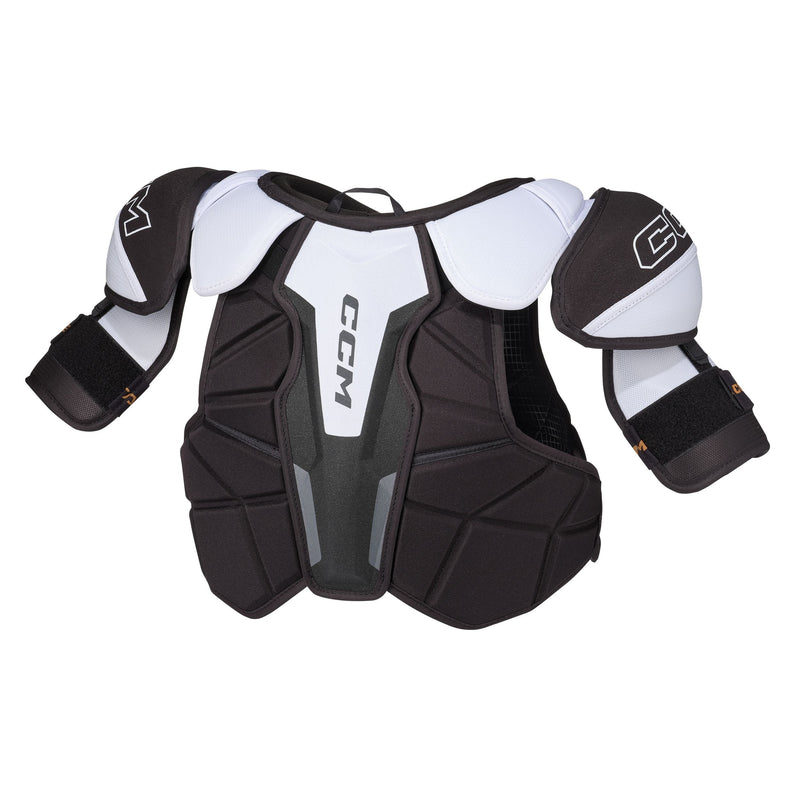 CCM Tacks XR80 Hockey Shoulder Pads, Senior, Black/White/Grey, Assorted Sizes G5