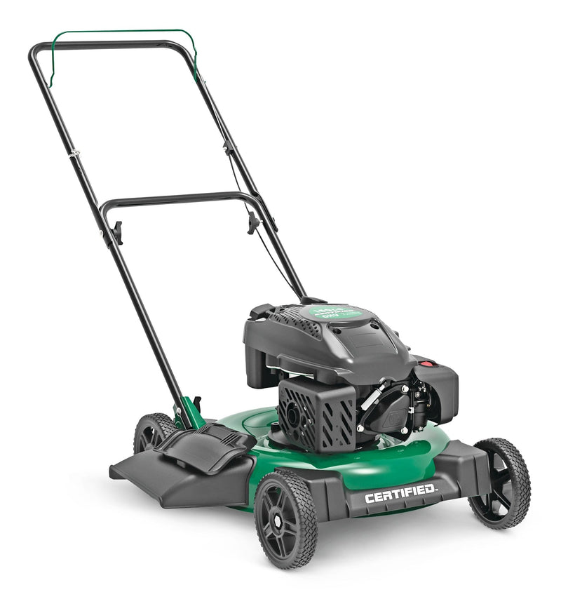 Certified 150cc 2-in-1 Gas Engine Walk Behind Push Lawn Mower with Side Discharge, 21-in H0