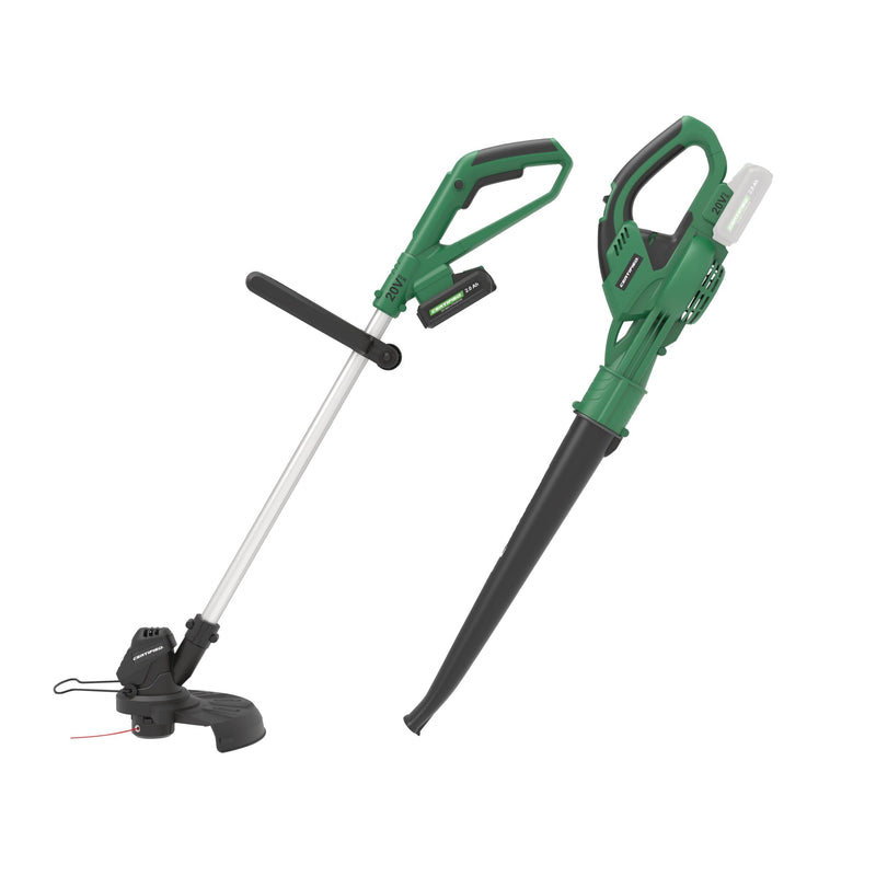Certified 20V Cordless Line Grass Trimmer & Sweeper Combo L1