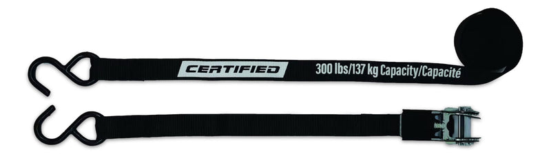 Certified 900-lb Ratchet Standard-Duty Tie Down Strap, 1-in x 15-ft, 1-pk Y4
