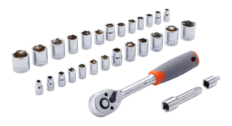 Certified Socket and Ratchet Set, 29-pc P0