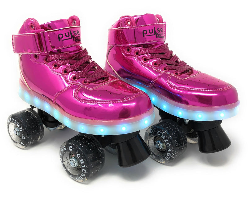 Chicago Skates Pulse LED Light Up Rollerskates, Pink E0