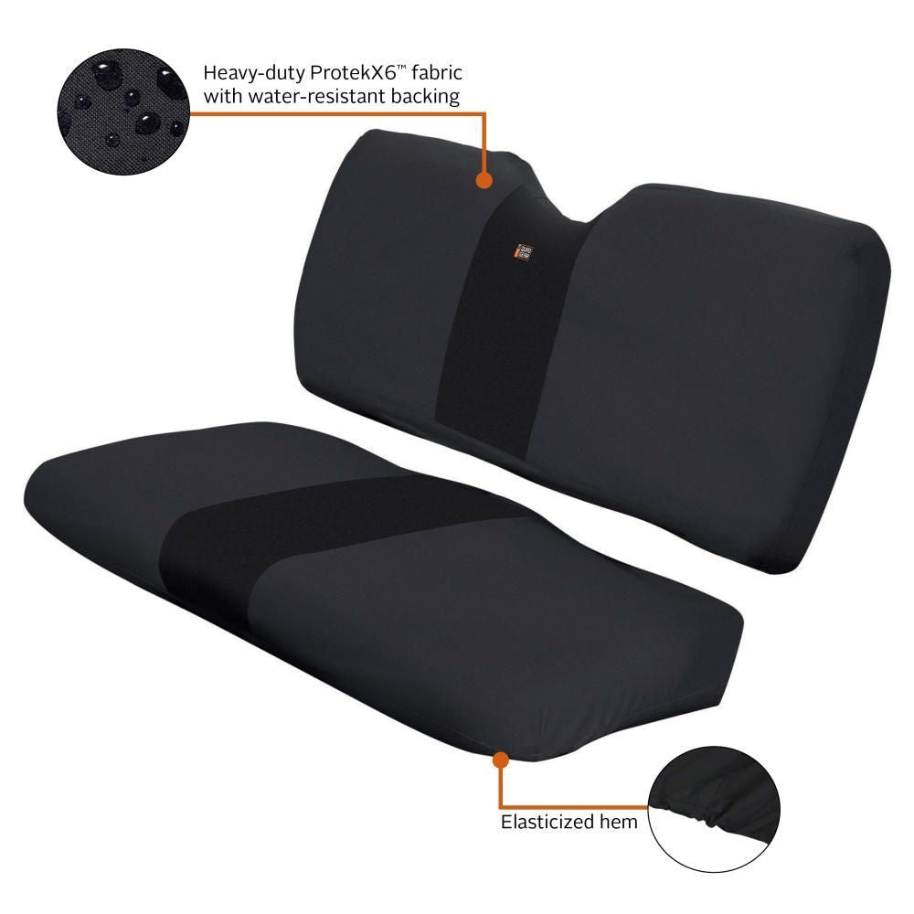 Classic Accessories QuadGear UTV Bench Seat Cover for Polaris Ranger XP/HD, Black