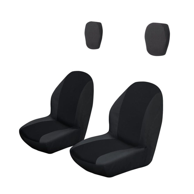 Classic Accessories QuadGear UTV Bucket Seat Covers, Fits Yamaha Rhino (2015 Models & Older), Black H9