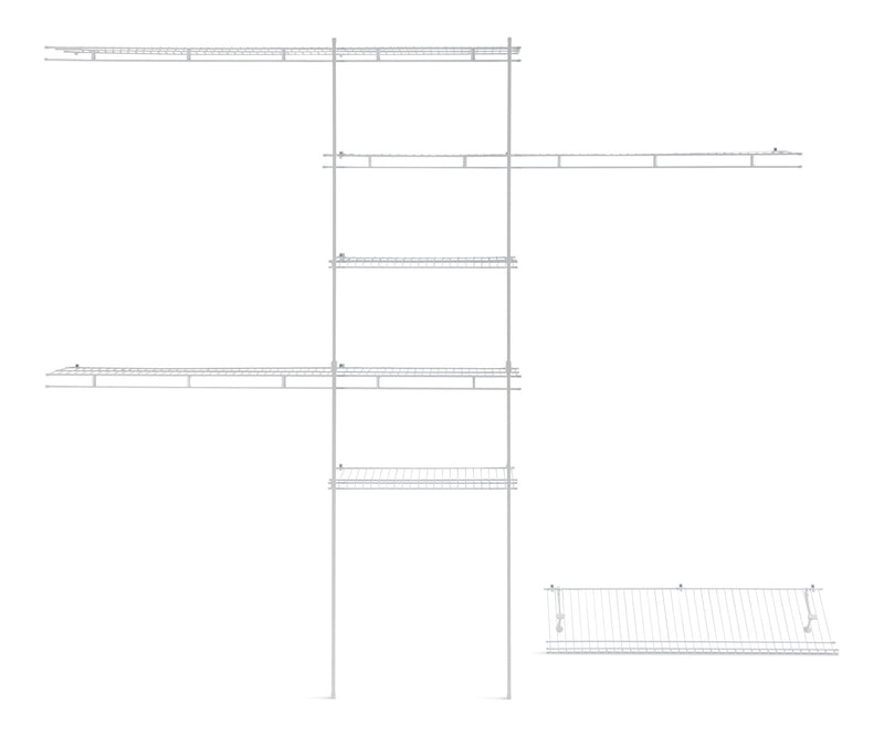 ClosetMaid Deluxe Shelf & Rod Closet Organizer System Kit, 5-ft x 8-ft V3