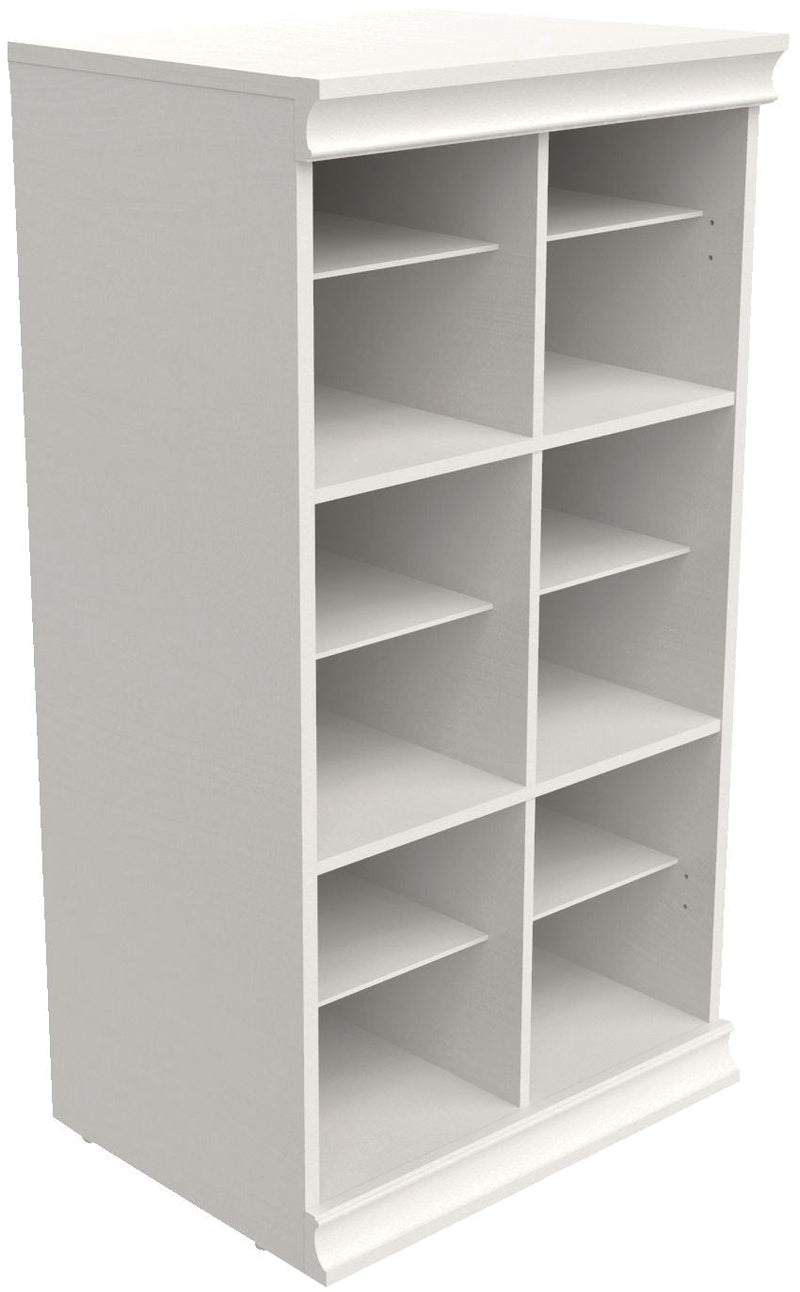 ClosetMaid Modular Adjustable Divided Storage Shelves/Unit, White P5