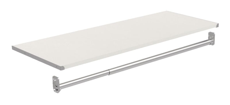 ClosetMaid Modular Shelf & Hang Rod Kit, White S3