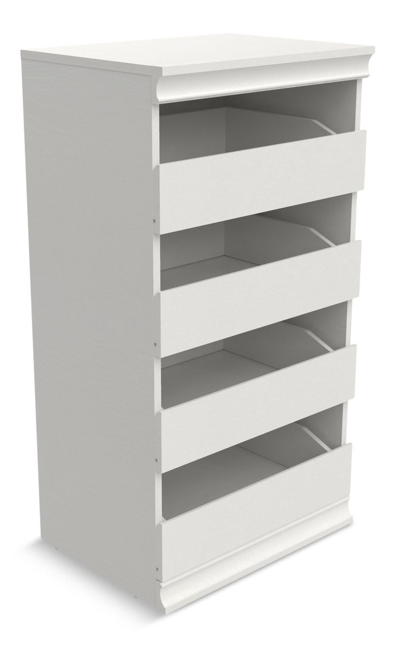 ClosetMaid Modular Stackable 4-Drawer Storage Unit, White V1