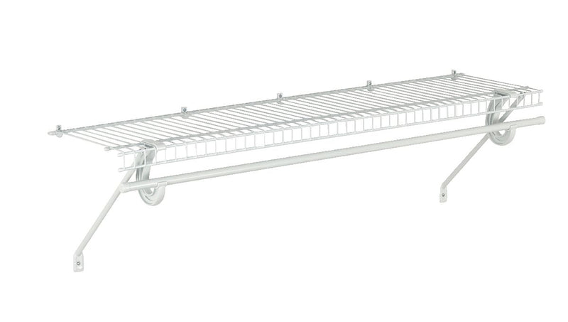 ClosetMaid Superslide Wall Shelf Kit with Installation Hardware, 4-ft x 12-in J4