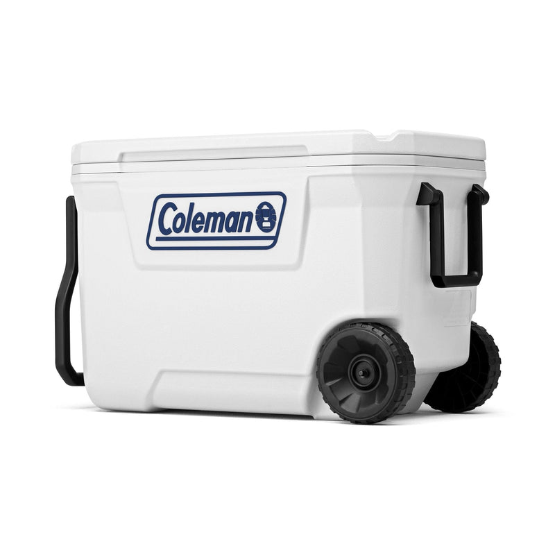 Coleman 316 Marine Series Wheeled Cooler, White, 62-QT B4