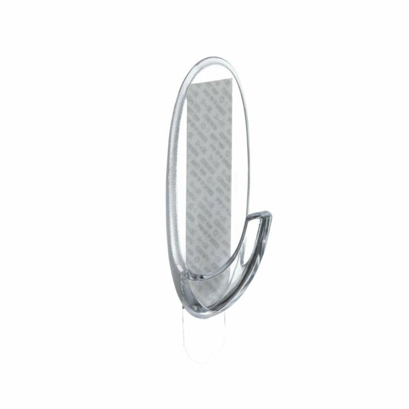 Command Clear Large Hook, Decorative, For All Weather Foam Strips Y8
