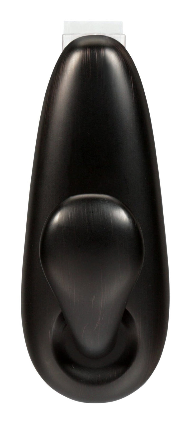 Command Large Decorative Metallic Hook with Adhesive Strips, Oil Rubbed Bronze, 5-lbs, 1 Strip per Pack R6