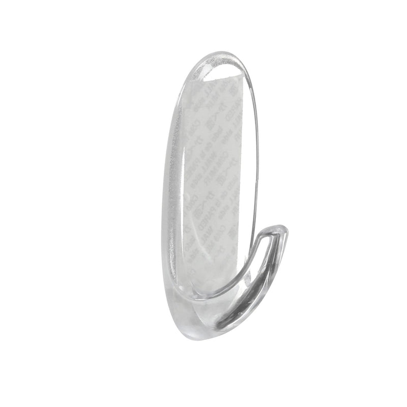 Command Medium Clear Hooks and Strips, Damage Free, 2-lb Capacity Y7