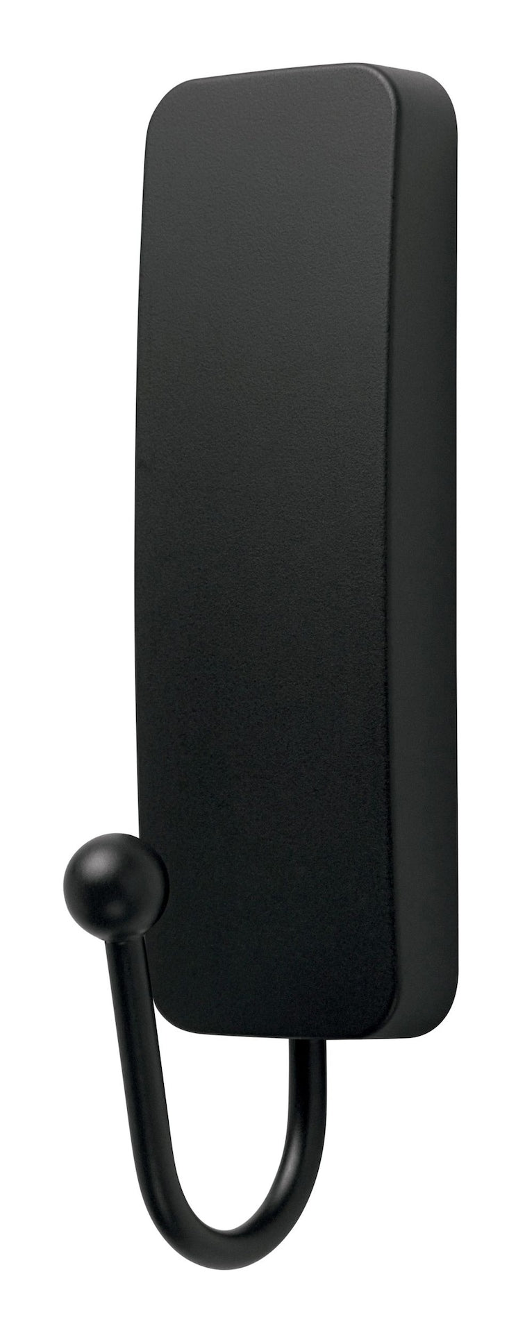 Command Medium Decorative Hook with Adhesive Strips, Matte Black, 3-lbs, 1 Strip per Pack J7