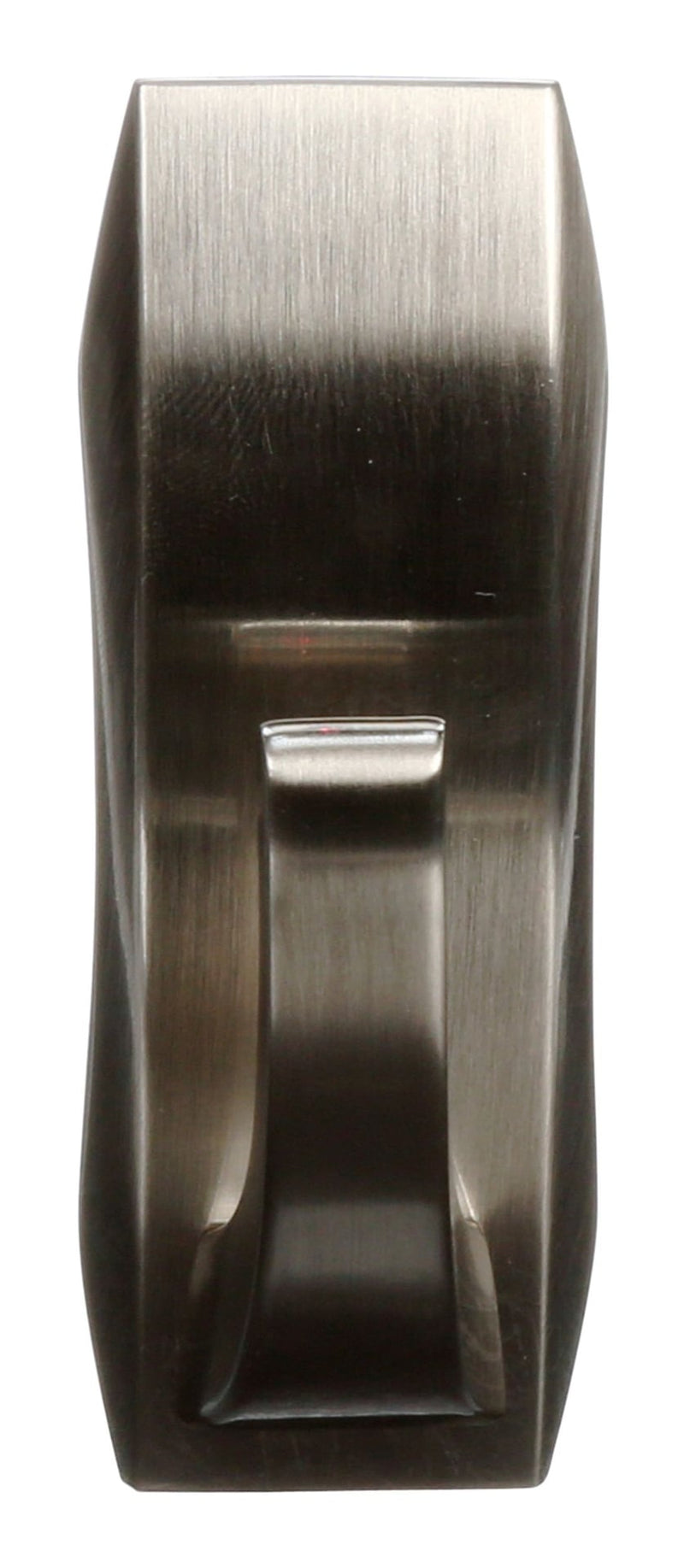 Command Medium Metal Décor Hook with Adhesive Strips, Brushed Nickel, 3-lbs, 1 Strip per Pack A6