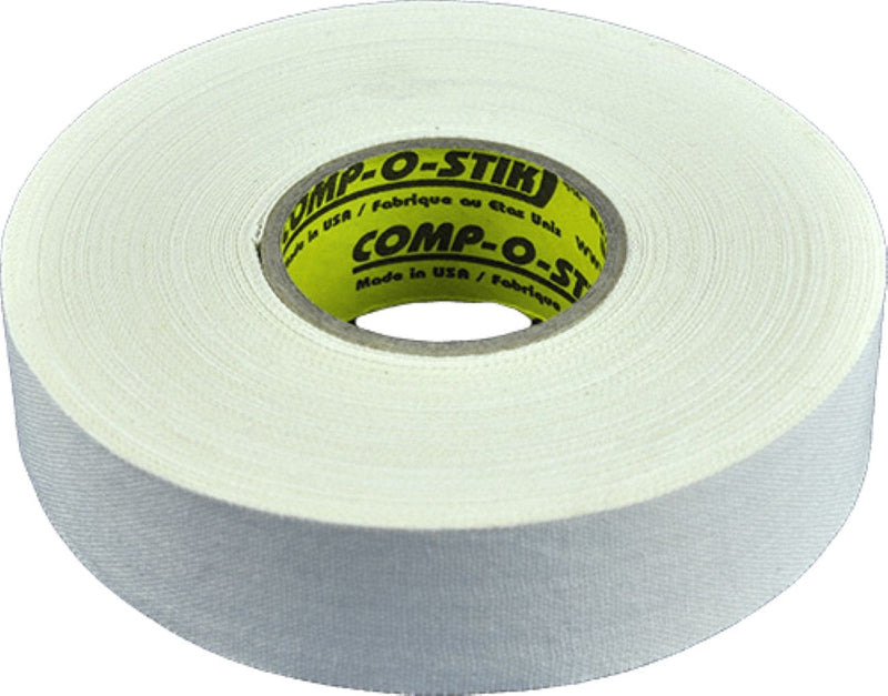 Comp-o-stik Cloth Hockey Stick Tape, White, 24-mm x 15-m, 4-pk Y0