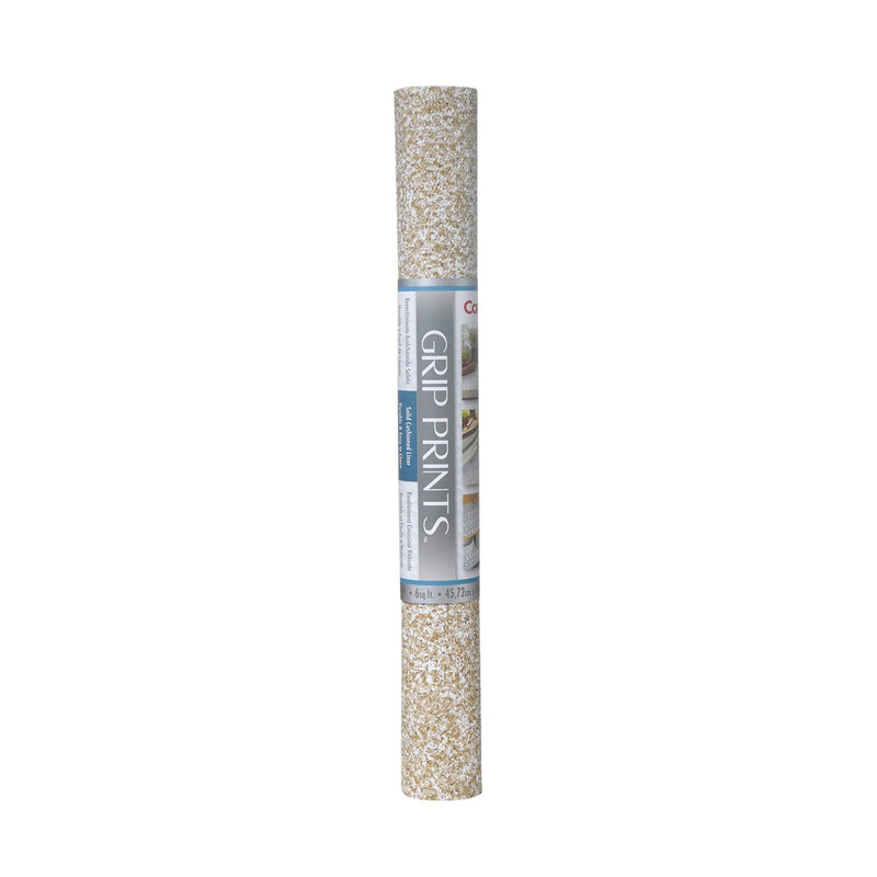 Con-Tact Grip Prints Non-Adhesive Cushioned Shelf/Drawer Liner, Beige Granite, 18-in x 4-ft N9