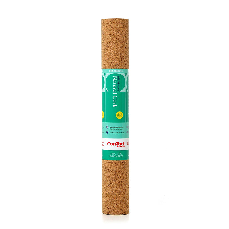 Con-Tact Self-Adhesive Multi-Use Cork Shelf/Drawer Liner & Bulletin/Message Board, 18-in x 4-ft H3