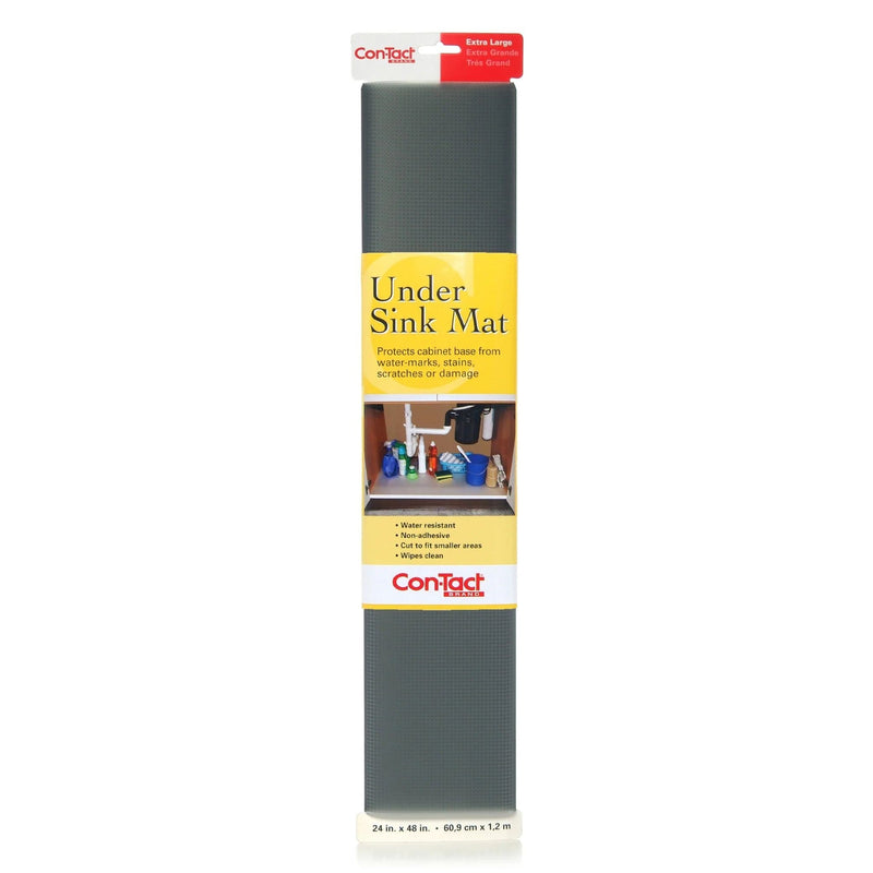 Con-Tact Under Sink Mat Non-Adhesive Water-Resistant Cabinet/Shelf Liner, Clear, 24 x 48-in U2