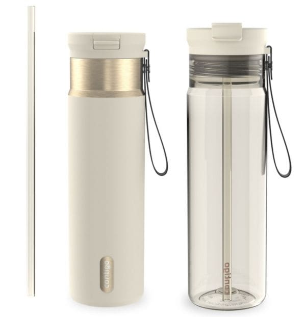 Contigo 24-oz SnapSeal and 28-oz Dual Sip, Oatmilk F3