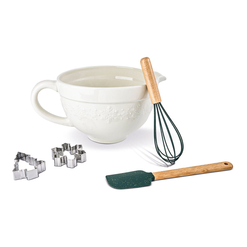 Core Home Snowflake Baking Set with Bamboo Handles, 5-pc C1