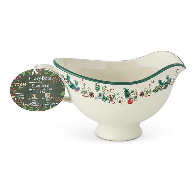 Core Home Winter Berry Gravy Boat, 9.9-cm, Dishwasher Safe H4