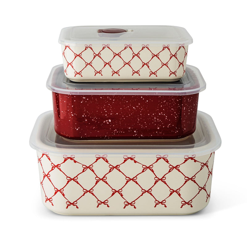 Core Kitchen Red Stackable Rectangular Baking Dishes, 6-pc T5